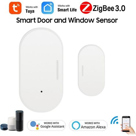 Intelligenter Tür- und Fenstersensor mit ZigBee-Funkverbindung, Türöffnungs-/Schließerkennung, kompatibel mit Tuya SMA