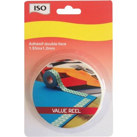 Double Face Fixetout 12mm 1m93 Bl - Iso