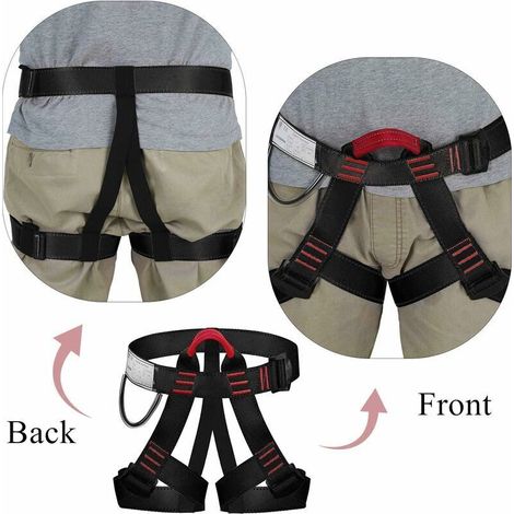 Imbracatura d'arrampicata - Sicura per scalata, alpinismo, discesa in corda doppia - Adatta a donna e uomo (1/3)
