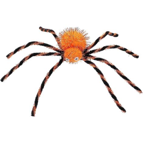 Fermaglio per capelli a forma di ragno di Halloween in tessuto e lega, tema Halloween (1/5)