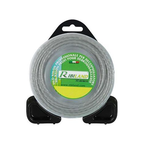Ribiland – Fil carré torsadé nylon haute densité 3 mm – Longueur 15 m – Résistance à l'abrasion – Coupe nette et silencieuse (1/3)