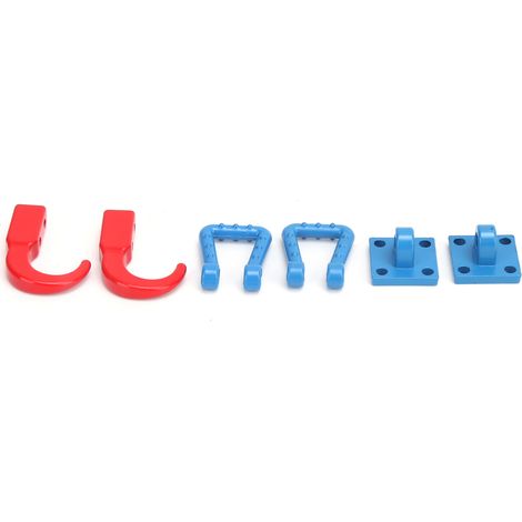 Manilles portables, durables et résistantes, en métal renforcé, pour maquettes RC 1/10 (bleu). (1/5)