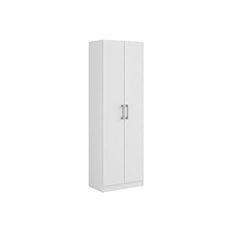 Armoire Meuble de Rangement Multifonction pour Salle de Bain, Cuisine ou Débarras, Rangement, Couleur Blanche (Hauteur 169 cm, Largeur 56 cm, Profondeur 34) (1/5)