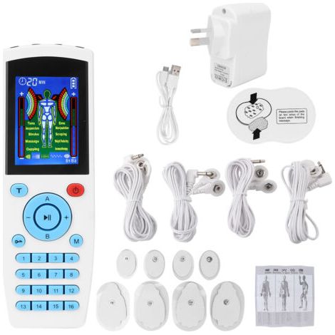 EMS-TENS-Muskelstimulator mit 16 Modi, Schmerztherapiegerät, elektrisches Massagegerät, 110–240 V EU-Stecker (1/5)
