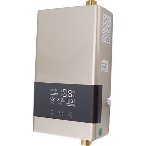 Calentador de agua instantáneo de 6000 W, fácil instalación, pantalla táctil, calentador de agua automático de temperatura constante. (1/5)