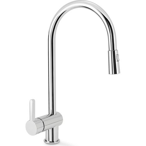 Rubinetto Cucina Miscelatore Monocomando Doccetta Estraibile Apell AP7091CR Cromato
