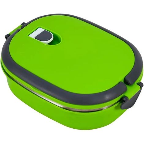 Caja de comida térmica, contenedor de alimentos de acero inoxidable a prueba de fugas para niños y adultos, para uso en la escuela y la oficina (1/4)