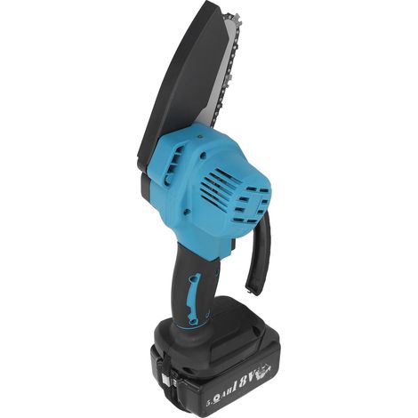 Mini tronçonneuse électrique sans fil, portable et rapide, pour l'élagage de jardin, avec batterie 18 V. (1/5)