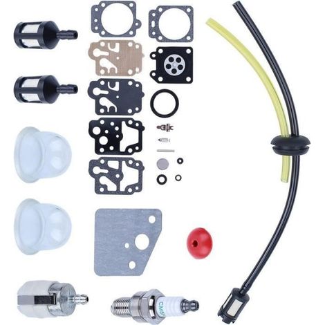 Kit Flexible Carburant - Pour Moteur Honda GX35 HHT35S - Comprend Joint Carburateur Filtre Clapet Anti-Retour Ampoule Amorce Kit Réparation - 1 Pièce (1/4)