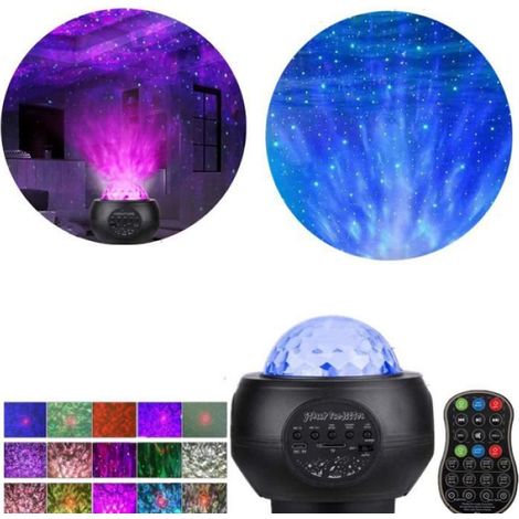 Projecteur Ciel Etoilé - 27 Modes - 6 Niveaux Luminosité - Rotation 360° - Haut-Parleur Intégré - Intérieur - 1 Pièce (1/4)