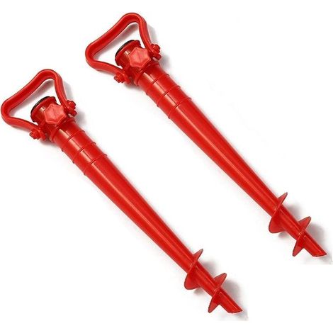 2 pièces Support de parasol, manchon de sol, chevilles de sol de plage, pour parasol universel (1/5)