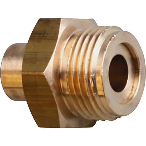 Nippel 20x150 mit Außengewinde zum Löten auf Kupfer 12 mm für Butan-Propangas