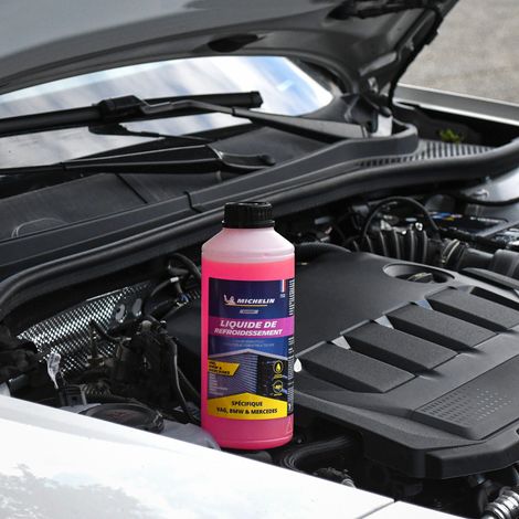 Kühlmittel - MICHELIN - Rosa - Entspricht den VAG BMW MERCEDES Normen - 1L