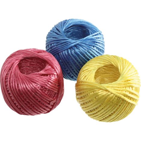 KINZO Cordons, 3x50 m, rouge, bleu, jaune (1/5)