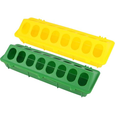 Mangeoire lumineuse pour pigeons, récipient d'alimentation avec 2 coupelles, pour une utilisation quotidienne dans les cages, les volières ou les petits espaces d'élevage.-AquaForge (1/5)