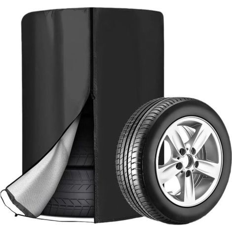 Universelle Reifenhülle, wasserdichter Autoreifenschutz, Autoreifentasche, Reifenaufbewahrungshüllen, Reifenaufbewahrungstasche, Reifenaufbewahrungshülle für 4 Reifen, 85 x 120 cm (1/4)