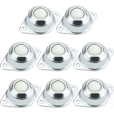 8 ruedas giratorias con rodamientos de bolas, ruedas giratorias universales para muebles, ruedas giratorias con rodamientos de bolas para dispositivos de transferencia, rotación de 360 grados, para mu
