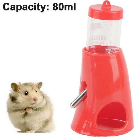 Bouteille d'eau 2 en 1 pour animaux de compagnie avec base, 80 ml (1/5)