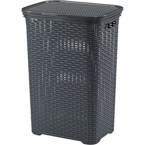 Cesto de ropa gris antracita - Brasilia - Kela