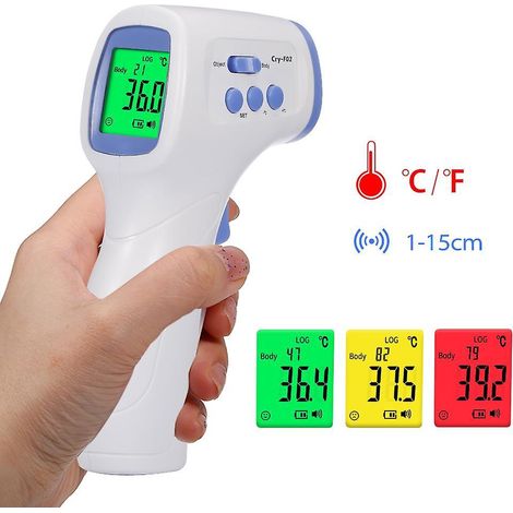 Digitales Infrarot-Thermometer zur Temperaturmessung von Objekten – berührungsloses Temperaturmessgerät (4 Stück)