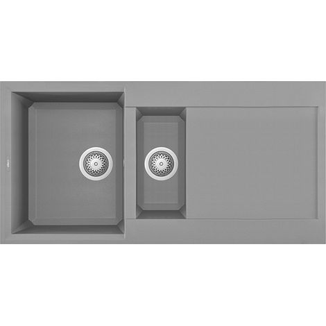 Lavello Elleci da incasso Easy 475 Granitek 48 Grigio Cemento LGY47548 (1/2)