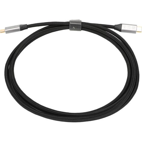 Câble de données USB-C vers USB-C 3.1, compatible avec la résolution 4K, transfert de données haute vitesse, alimentation secteur, très résistant, gaine extérieure tressée double couche, compatible av