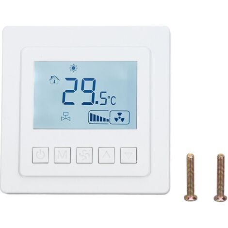 Thermostat de climatisation 5 ℃ à 35 ℃ ± 1 ℃ Contrôleur de température haute précision avec grand écran LCD pour salle à manger (1/5)