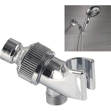 Support universel pour pommeau de douche, bras articulé réglable, fixation par vis, salle de bain (1/5)