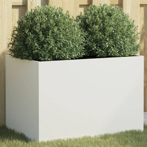 Jardinière blanc 62x40x39 acier laminé à froid (1/5)