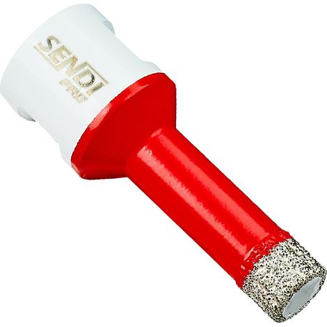 Scie cloche diamantée 12 mm pour grès cérame et carrelage M14, envoi à sec PRO