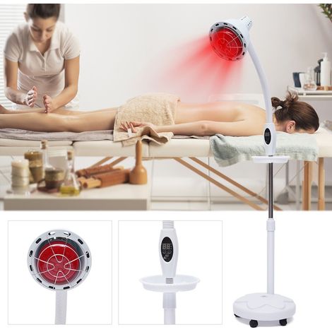 Lampe infrarouge Avec support au sol Pince Thérapie thermique Inflammation Lumière rouge 275W (1/5)