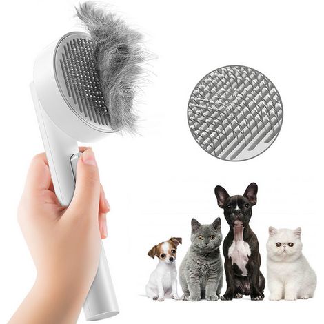 Brosse Pour Chat - Brosse À Démélage Et Désépilation En Acier Inoxydable - Pour Chats À Poil Long Ou Court - 1 Pièce (1/4)