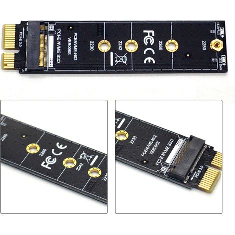 Einfach zu installierender NVMe-SSD-Adapter, Datenübertragung mit voller Geschwindigkeit, kompatibel mit M-Key-SSDs, Aluminium-Kühlkörper, Plug-and-Play, PCIe-Schnittstelle, verbessert die Computerlei