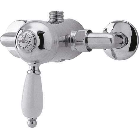 Traditional Round Concealed Manual Shower Valve (1 Outlet) - Chrome