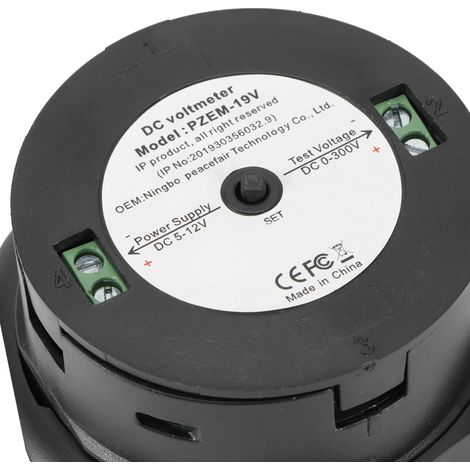 Voltmètre numérique CC haute précision 0-300 V avec affichage LCD (1/5)