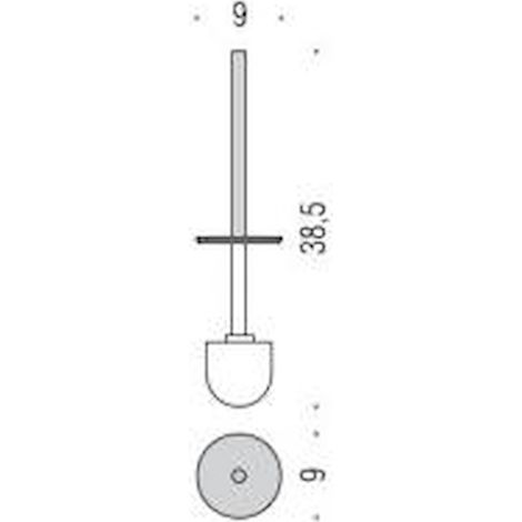 COLOMBO DESIGN Manico con ciuffo piantana planet codice prod: B98580CR