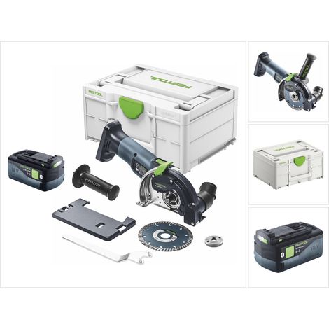 Festool DSC-AGC 18-125 FH EB-Basic 18 V 125 mm Sistema de corte sin cable y sin escobillas + 1x batería 5,0 Ah + Systainer - sin cargador (1/5)