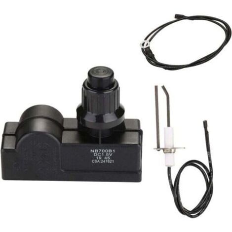 Kit di accensione alimentato a batterie AAA, accenditore a pulsante con filo di accensione, kit di accensione a scintilla (1/4)