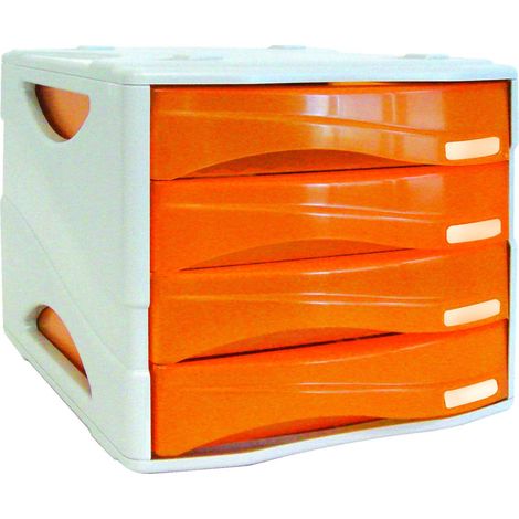 Arda Cassettiera Smile TR15P4PAR 4 Cajones Naranja 29x38x25,4 cm (1/5)