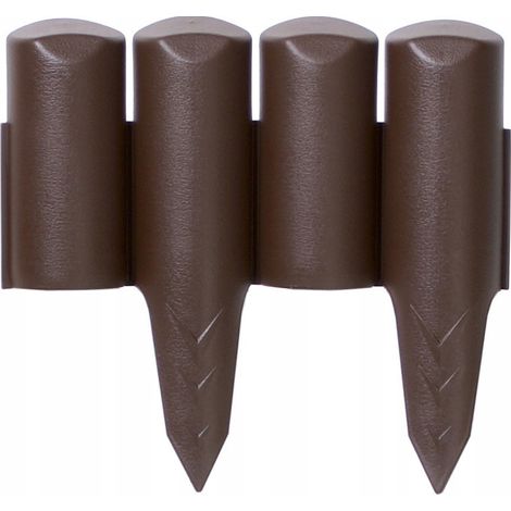 BORDURE DE PALISSADE DE JARDIN PROSPERPLAST MARRON 2,5 m (1/5)