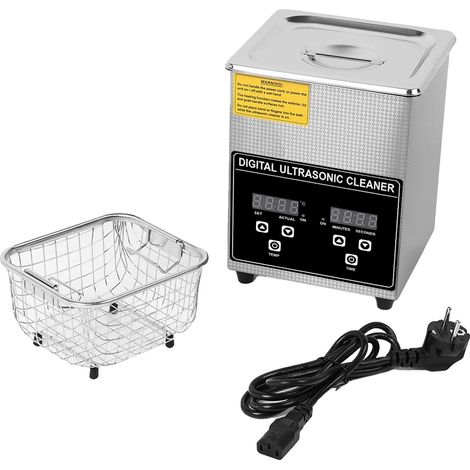 Nettoyeur Ultrasonique, Panneau de Contrôle Numérique, Nettoyage Chauffé, 2L, UE (1/2)