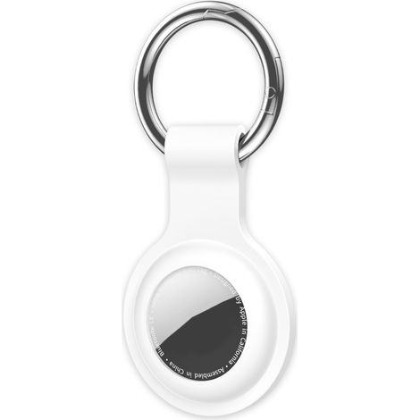 1 étui étanche pour AirTag, coque de protection silicone et PC, résistant aux chocs, IPX8, porte-clés intégré, compatible avec localisateur Apple Airtag 2021 (1/5)