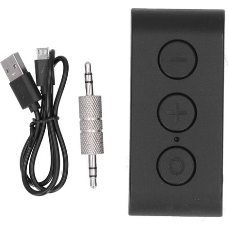 Récepteur Audio Bluetooth 5.0 sans Fil pour Voiture, Adaptateur 3.5mm AUX pour Enceintes avec Kit Mains Libres (1/5)