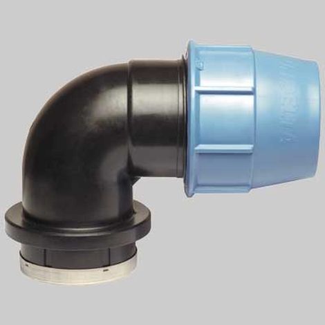 RACCORDO A GOMITO FEMMINA PLASTICA - 50 x 1"1/2