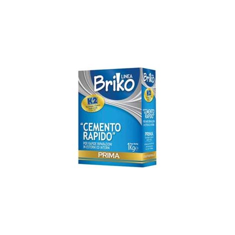 K2 LINEA BRIKO CEMENTO RAPIDO GRIGIO IN POLVERE- - Kg.1 in scatola - 12 pezzi K2