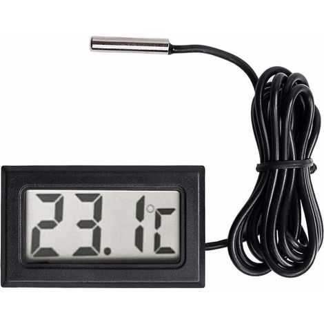 Thermometre LCD numerique Capteur de sonde de jauge de Temperature de Plage de -50 Celsius C a + 110 Celsius C (1/5)