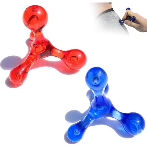 APEX Appareil de Massage 4 Points, 2 Pièces Back Deep Tissue Manual Myofascial Trigger point Massage pour Tête Cou Epaules Dos Bras pour La Détente (1/5)