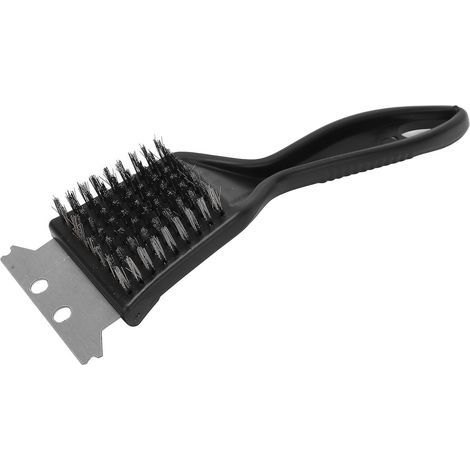 Portable BBQ Brush, Outdoor Steel Brush, Grill Cleaning Tool, Scraper - AquaForge (1/5)