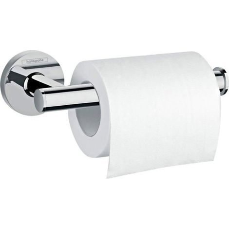 Porte-Rouleau Papier Toilette - Laiton Massif Chromé - Design Ergonomique Sans Couvercle - Mural - 1 Unité