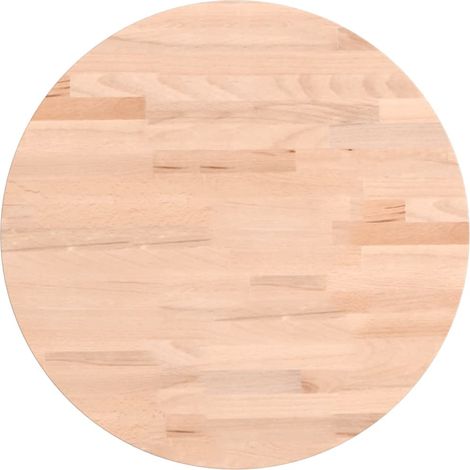 Dessus de table Dessus de bureau Plateau de table Ø40x1,5 cm rond bois massif de hêtre (1/5)